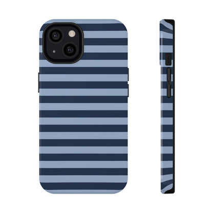 Blue Stripes MagSafe Tough iPhone Case