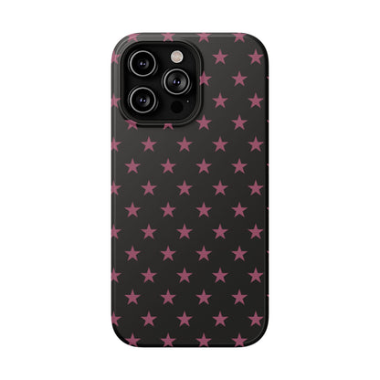 Burgundy Stars MagSafe Tough iPhone Case