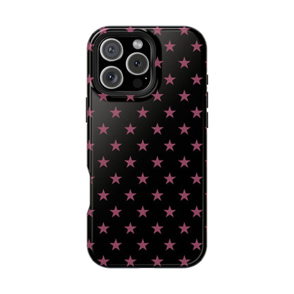 Burgundy Stars MagSafe Tough iPhone Case