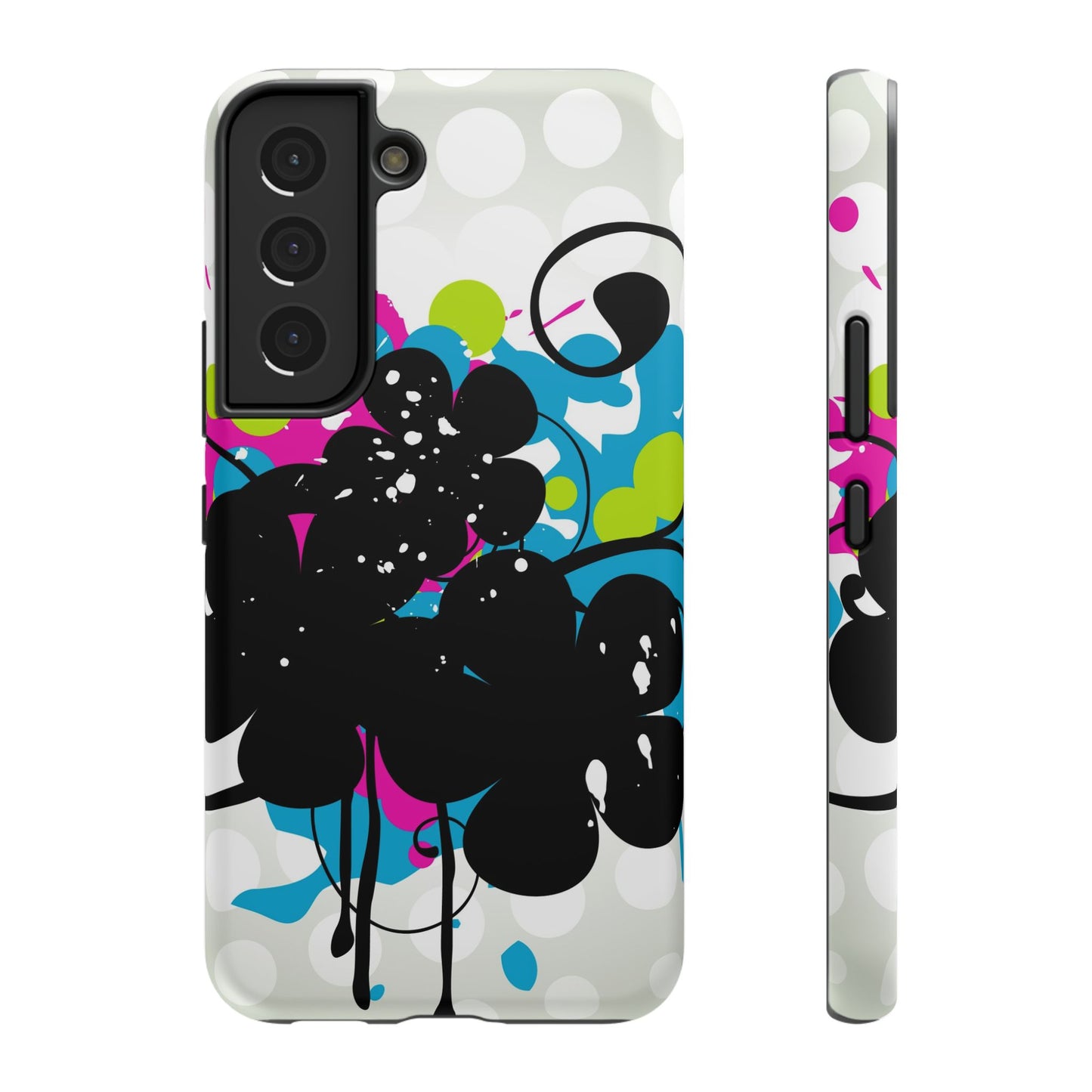 Neon Flowers Tough Samsung Case