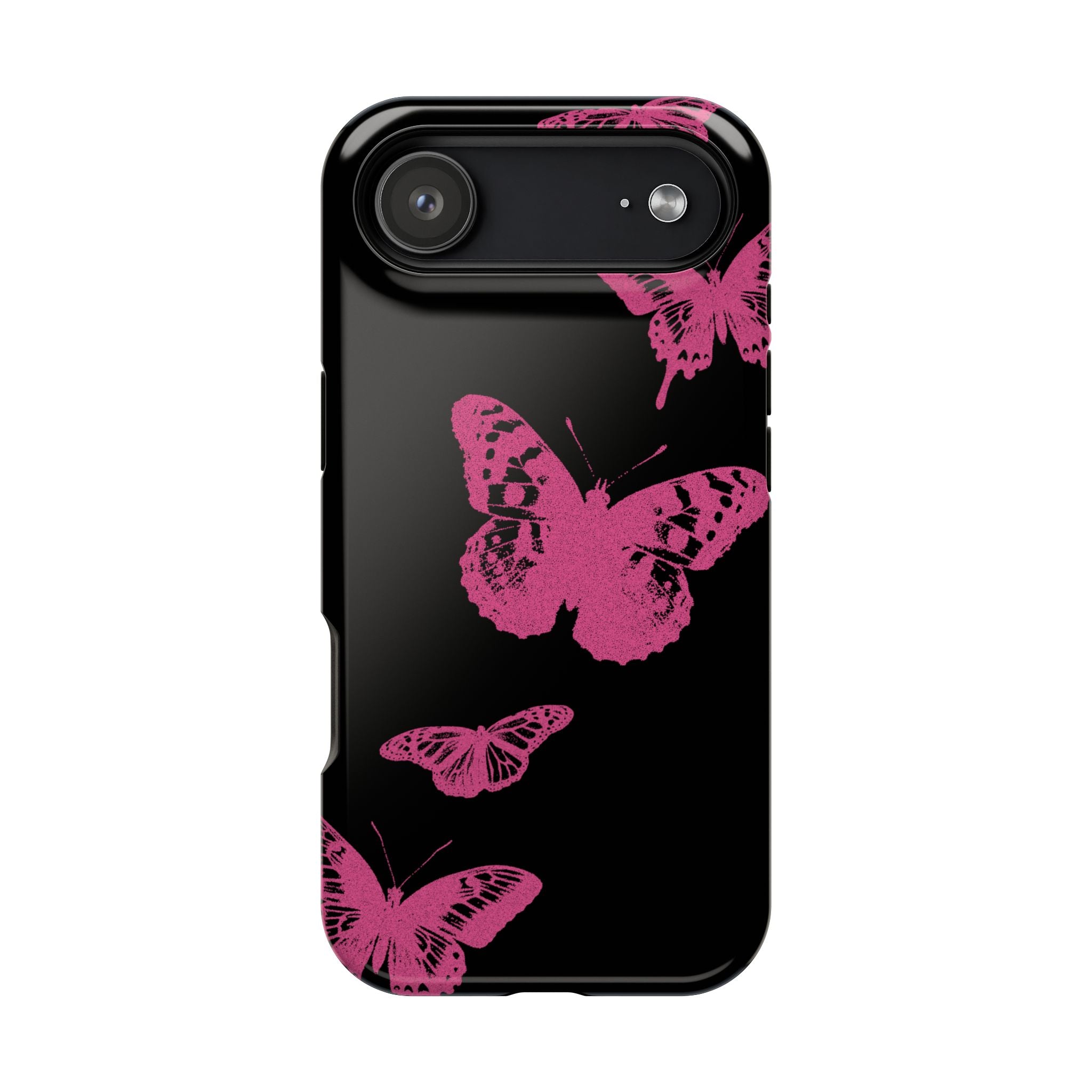 Pink Butterflies Tough iPhone Case
