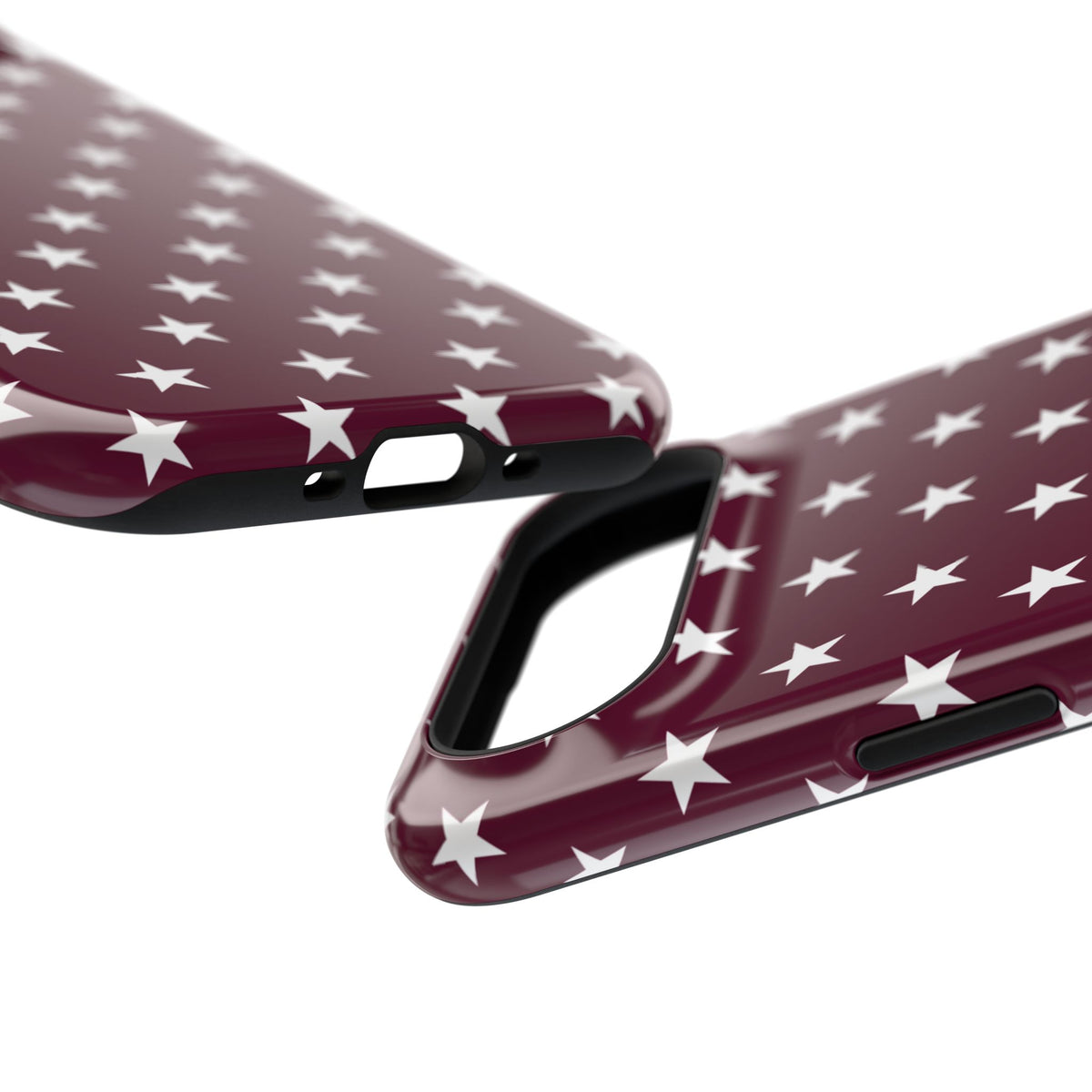 Maroon Stars Tough iPhone Case