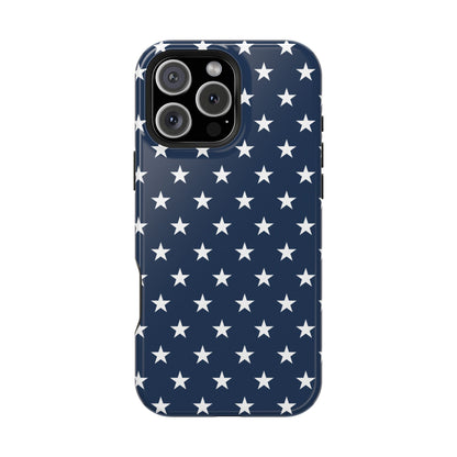 Deep Blue Stars MagSafe Tough iPhone Case