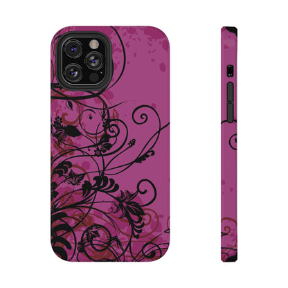 Midnight Petals Tough iPhone Case
