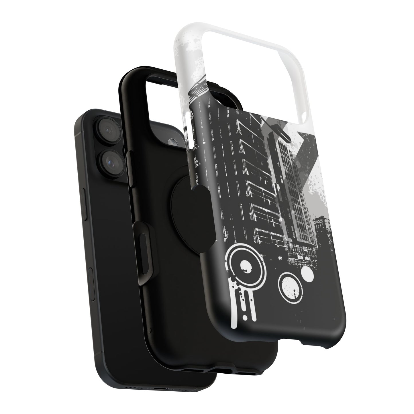 Monochrome City Tough iPhone Case
