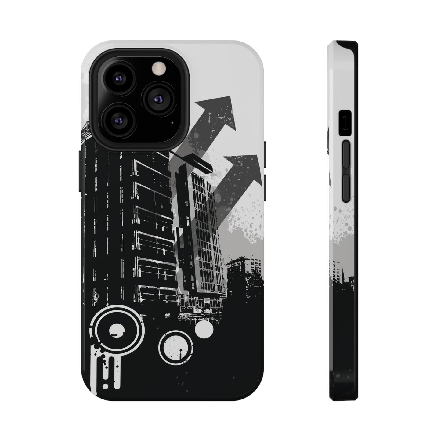 Monochrome City Tough iPhone Case