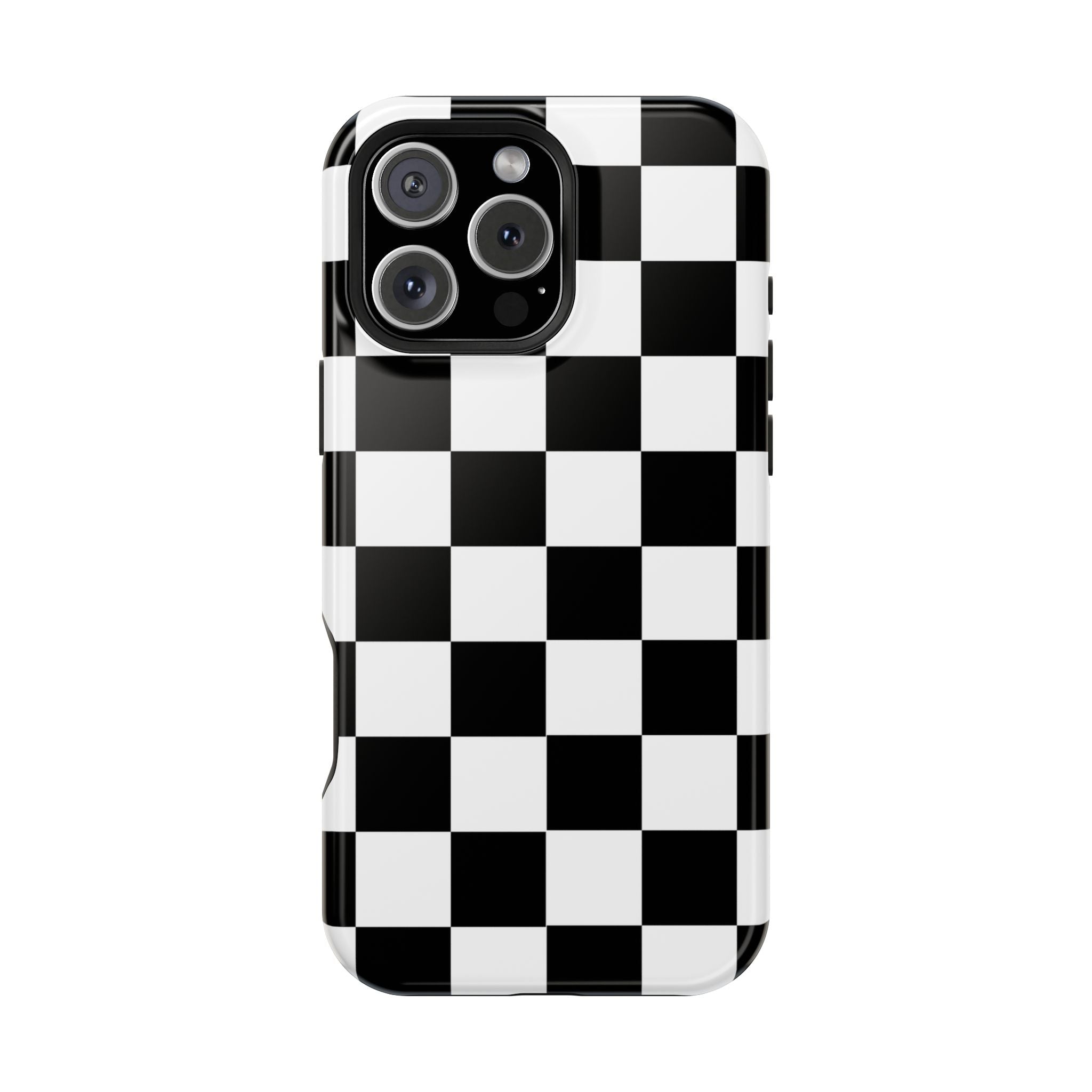 Black Grid Tough iPhone Case