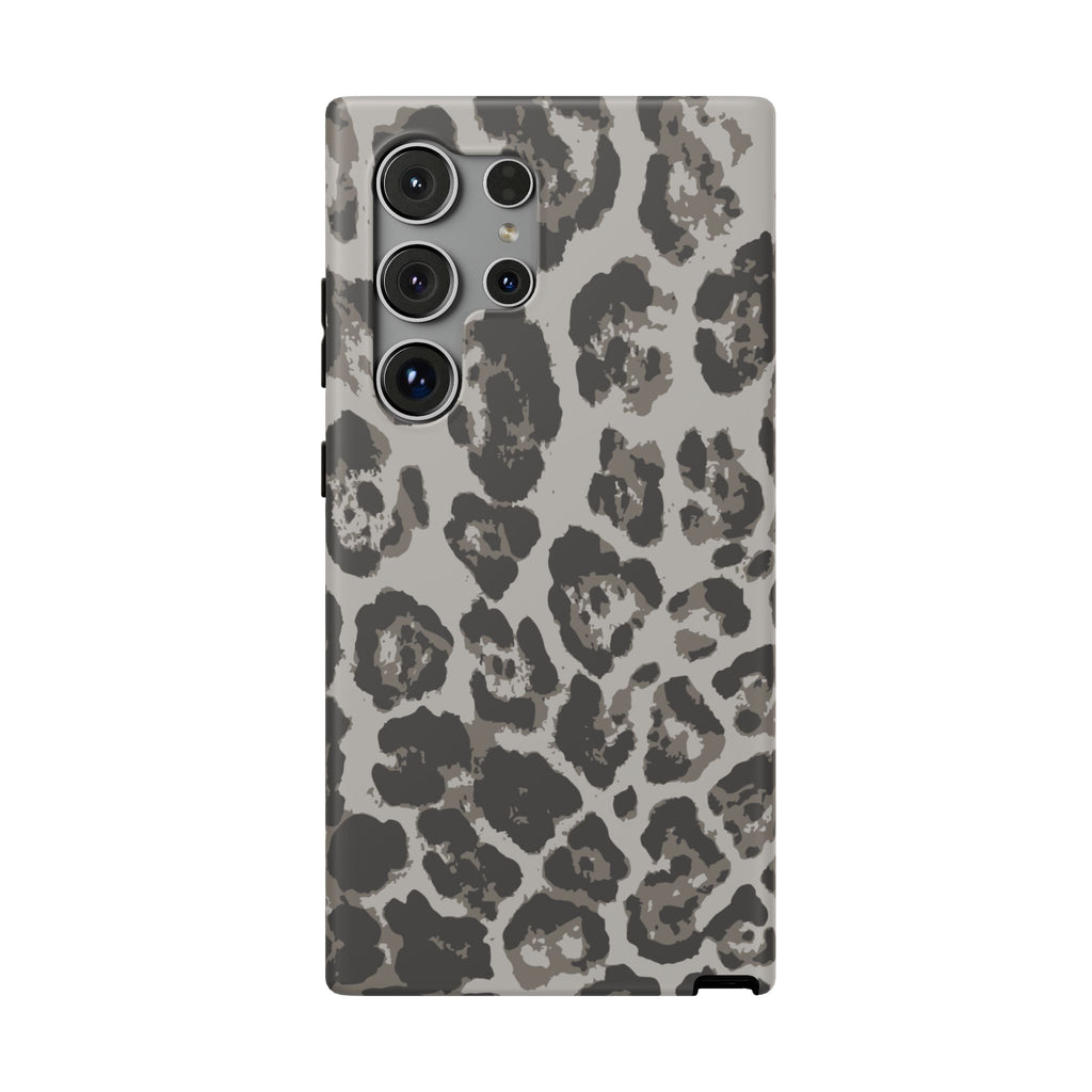 Grey Leopard Tough Samsung Case