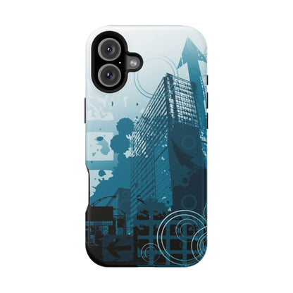 Blue Noise MagSafe Tough iPhone Case