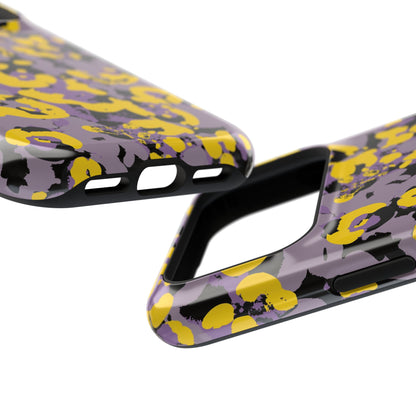 Yellow Leopard MagSafe Tough iPhone Case