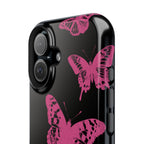 Pink Butterflies Tough iPhone Case