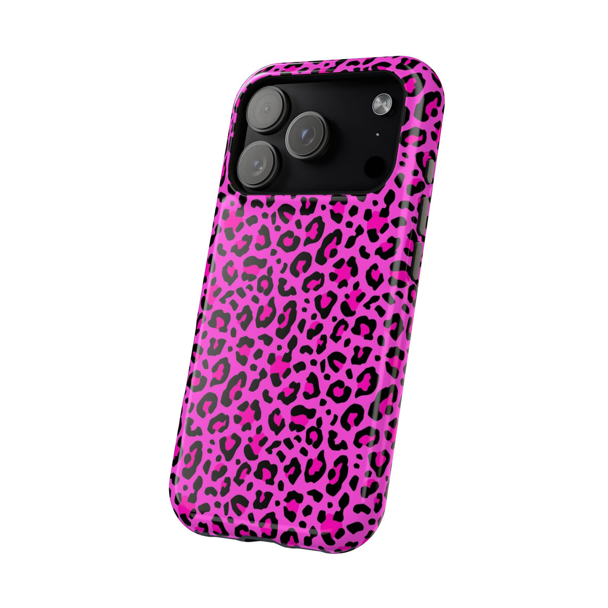 Pink Leopard MagSafe Tough iPhone Case