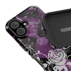 Checkered Rose Tough iPhone Case