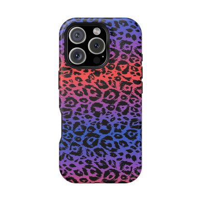 Leopard Gradient MagSafe Tough iPhone Case