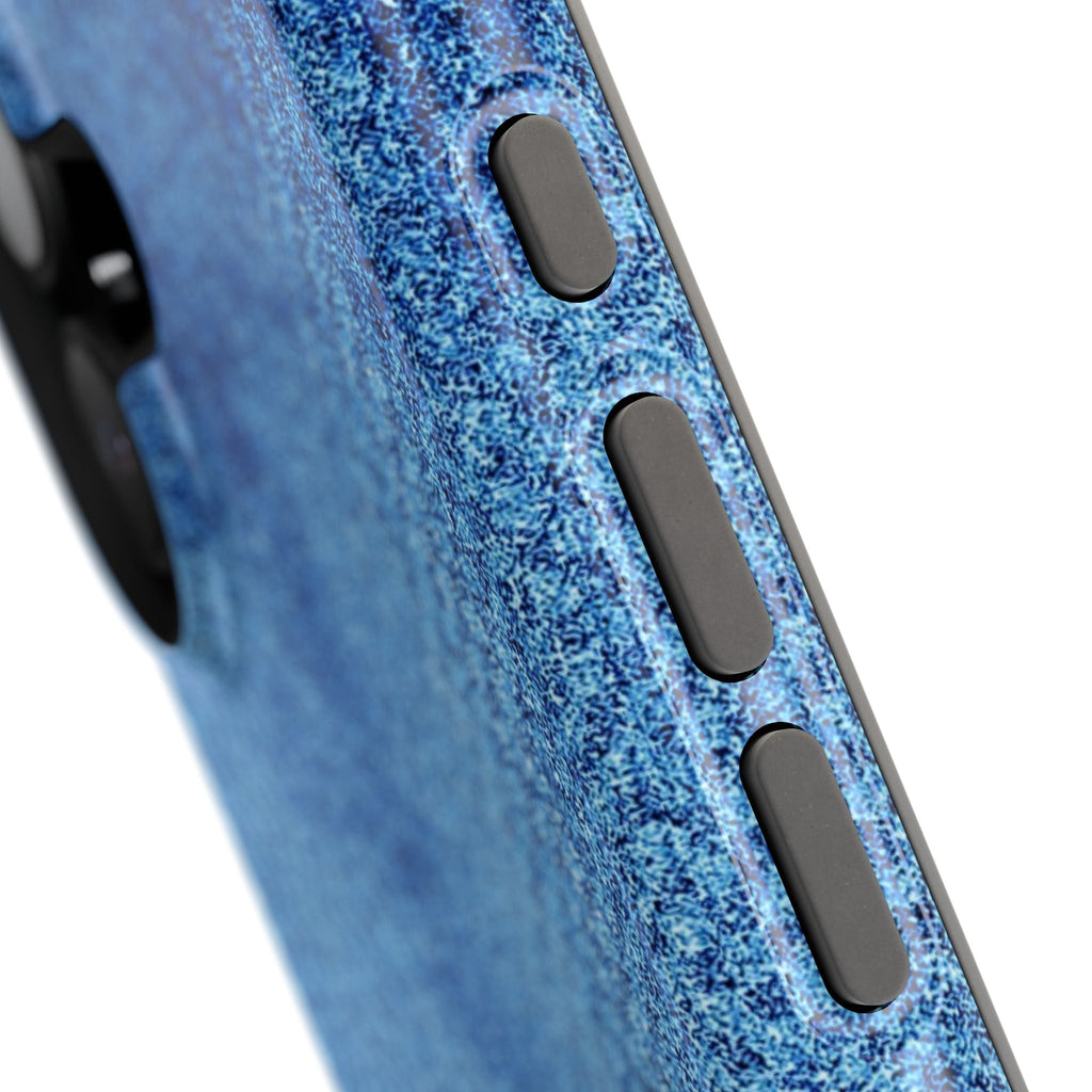 Blue Denim Tough iPhone Case
