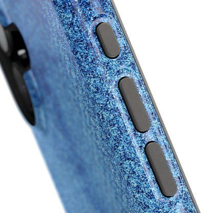 Blue Denim MagSafe Tough iPhone Case