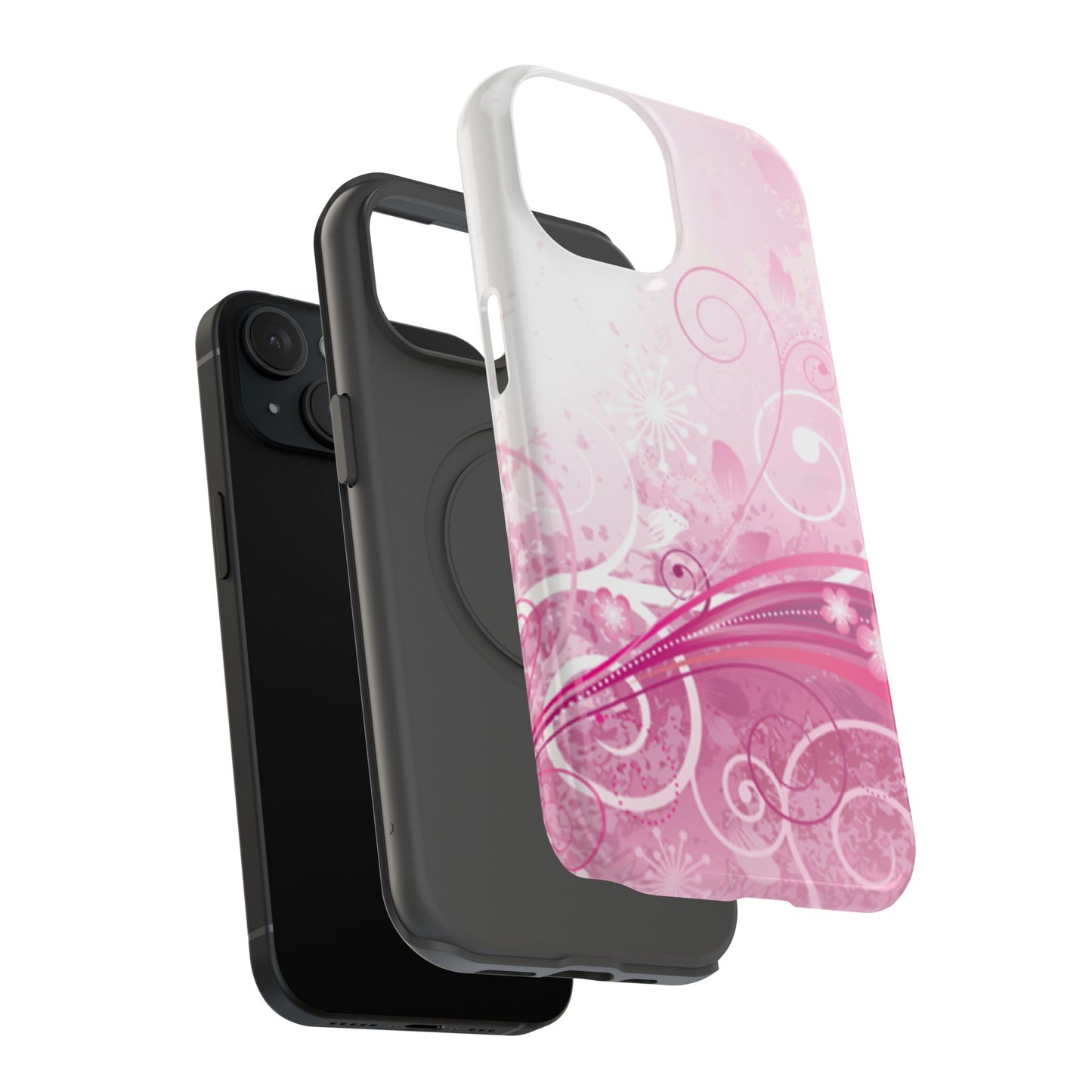Pink Flowers Tough iPhone Case