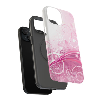 Pink Flowers Tough iPhone Case