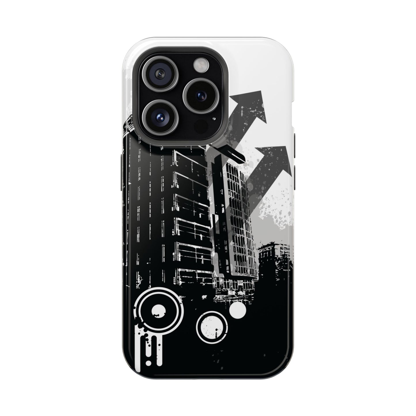 Monochrome City Tough iPhone Case