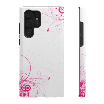 Pink Swirls Tough Samsung Case
