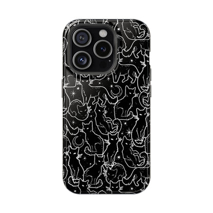 Black Cats MagSafe Tough iPhone Case