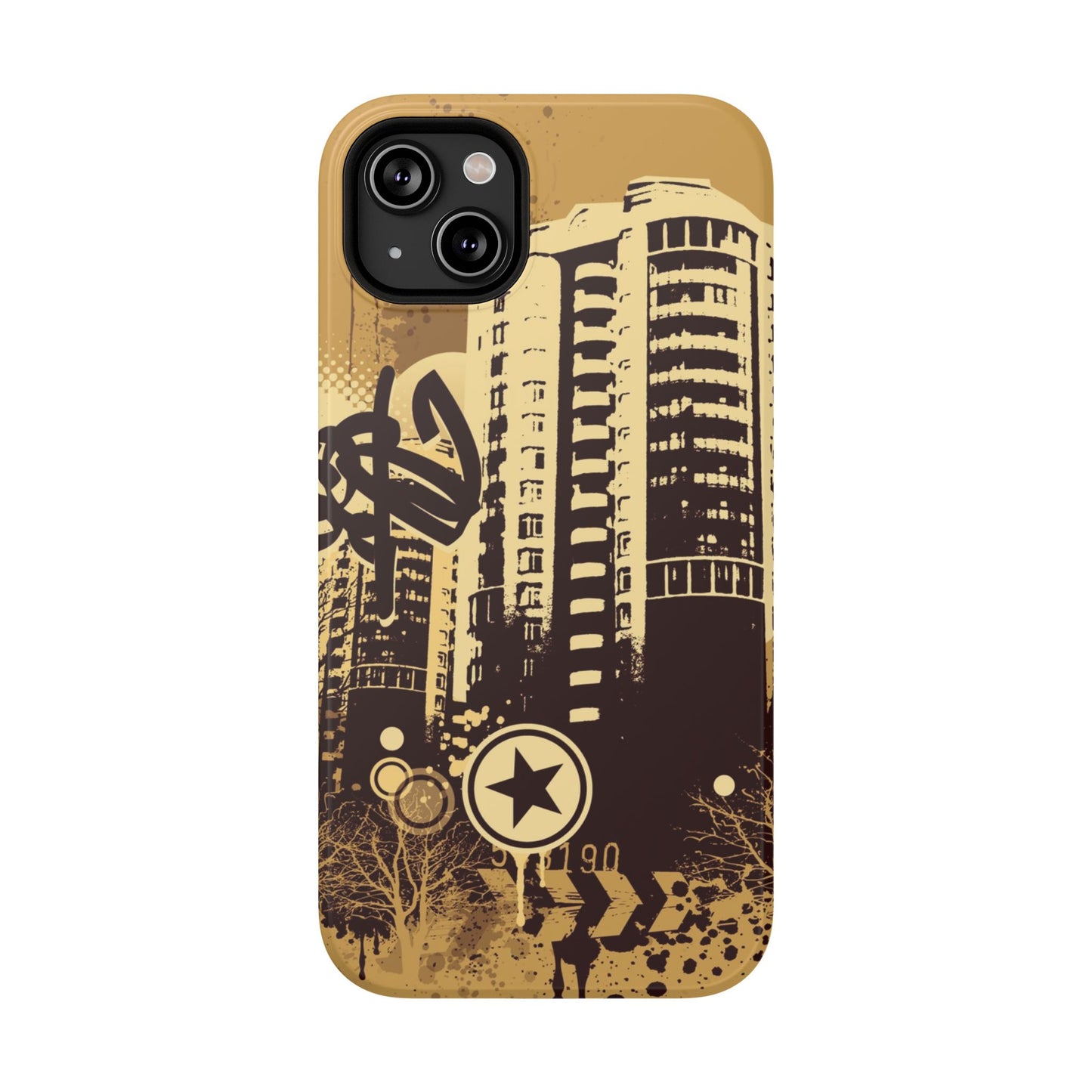 Brown City Tough iPhone Case