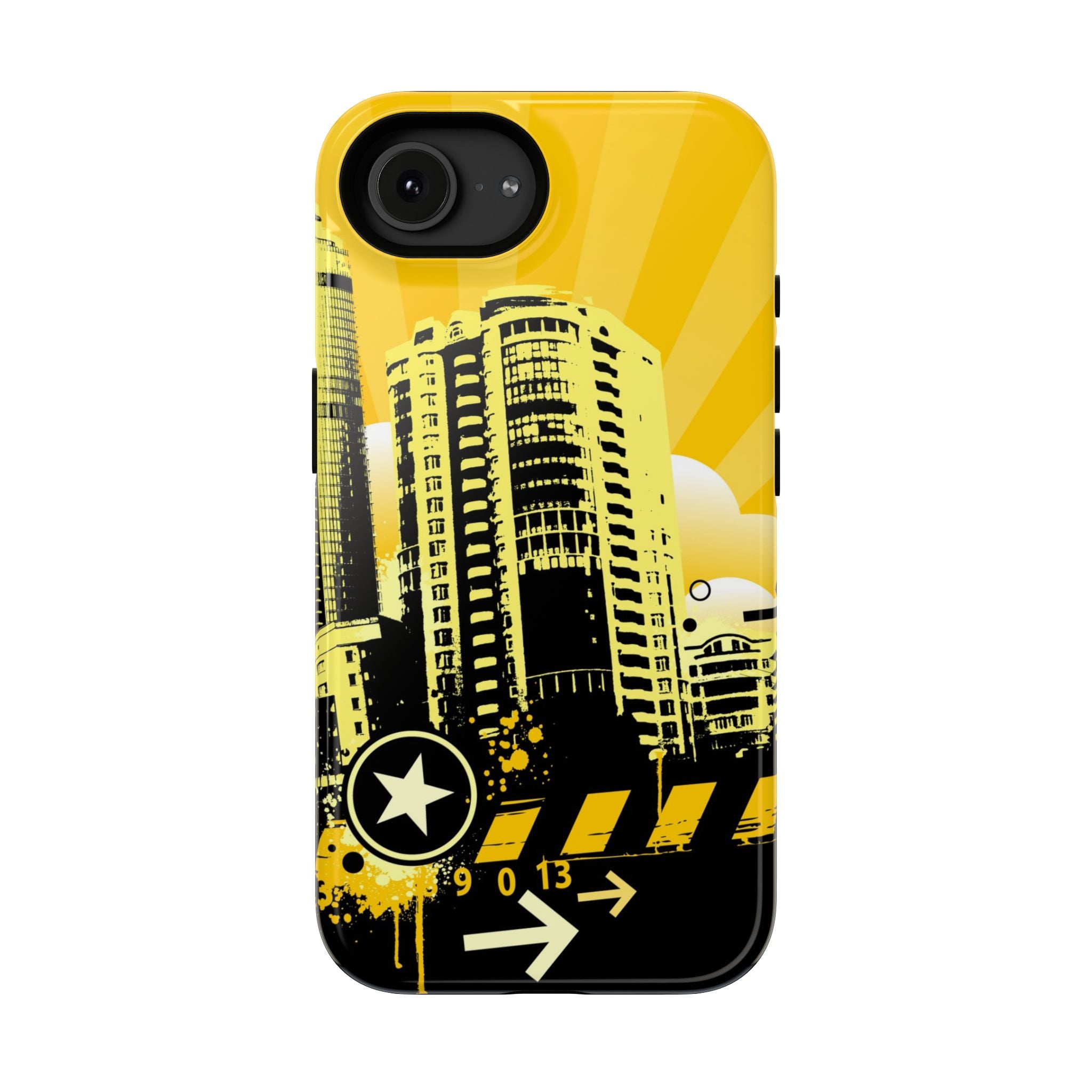Yellow City Tough iPhone Case