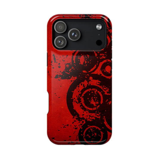 Red Circles MagSafe Tough iPhone Case