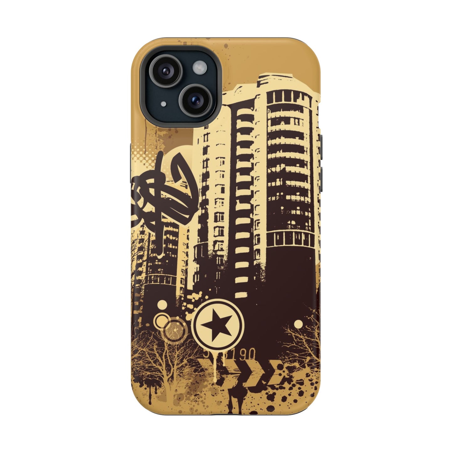 Brown City Tough iPhone Case