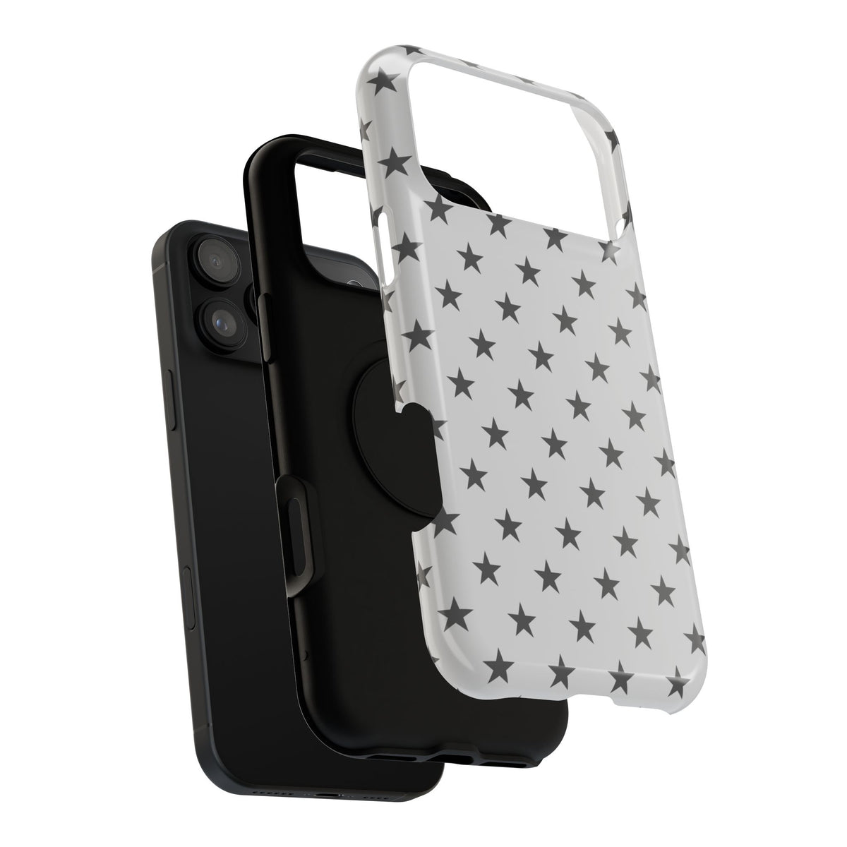 Grey Stars MagSafe Tough iPhone Case