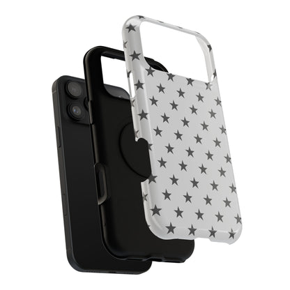 Grey Stars MagSafe Tough iPhone Case