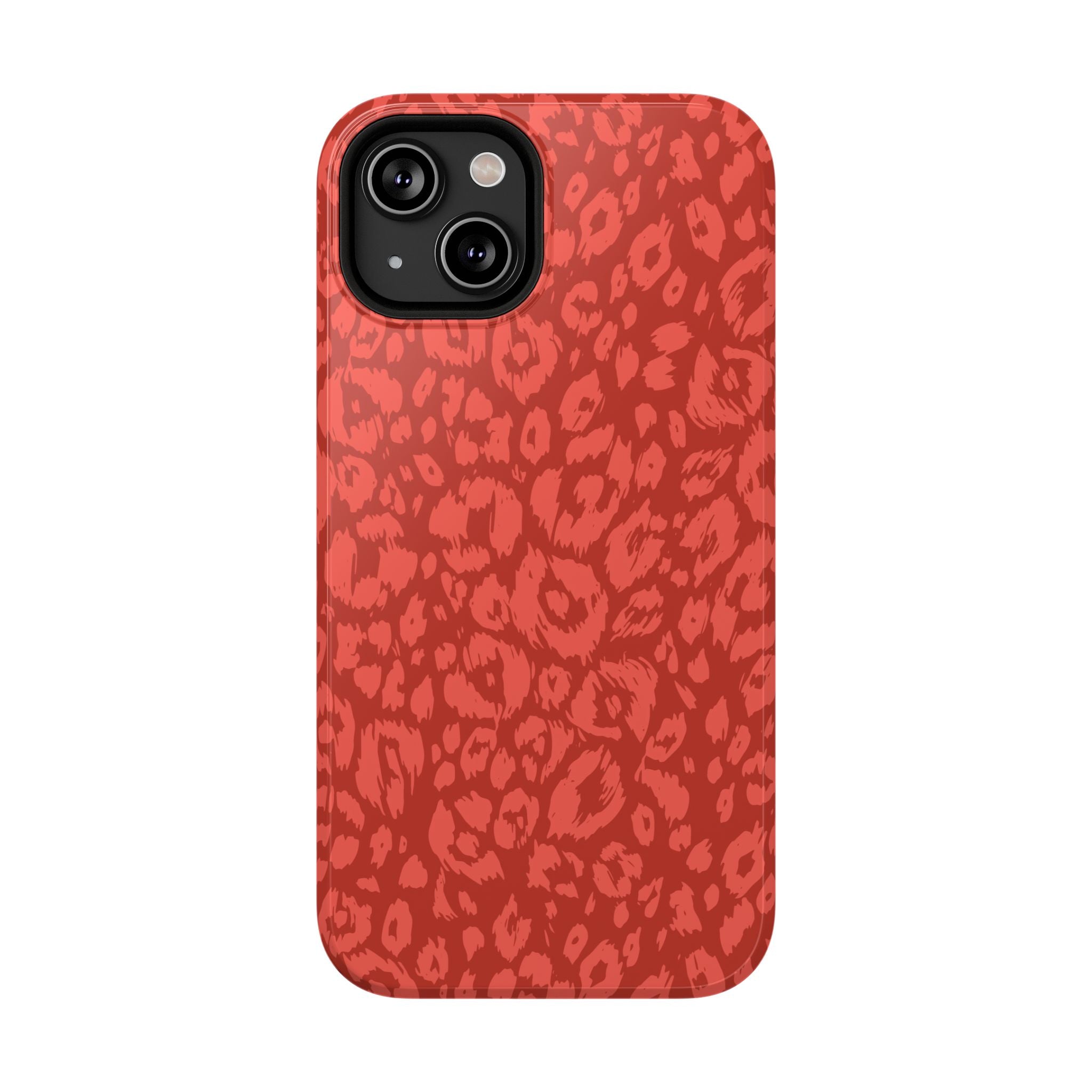 Red Leopard Tough iPhone Case