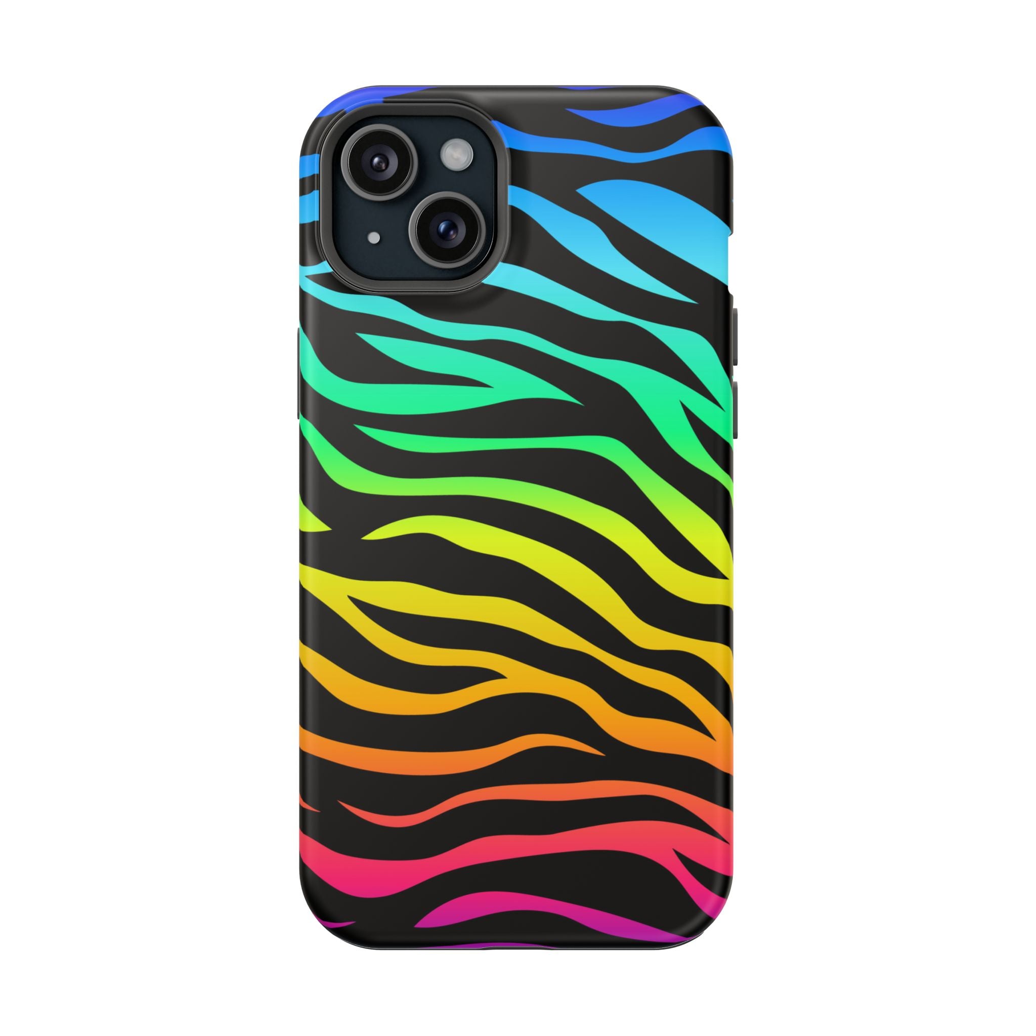 Neon Stripes Tough iPhone Case
