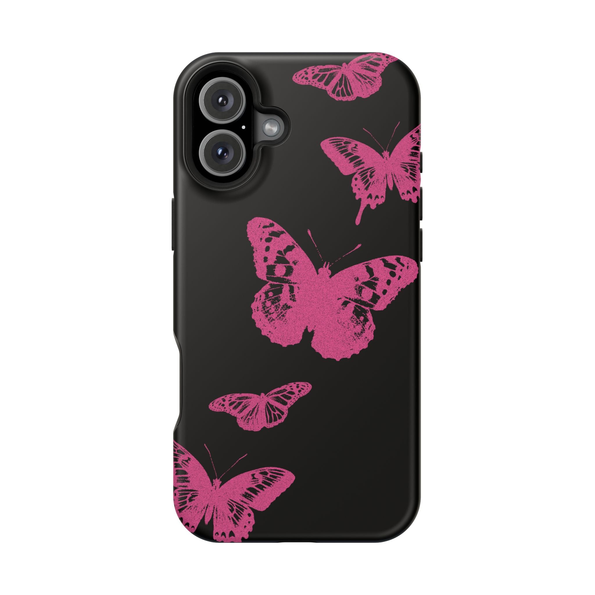 Pink Butterflies Tough iPhone Case