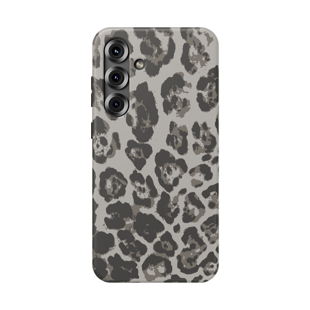Grey Leopard Tough Samsung Case