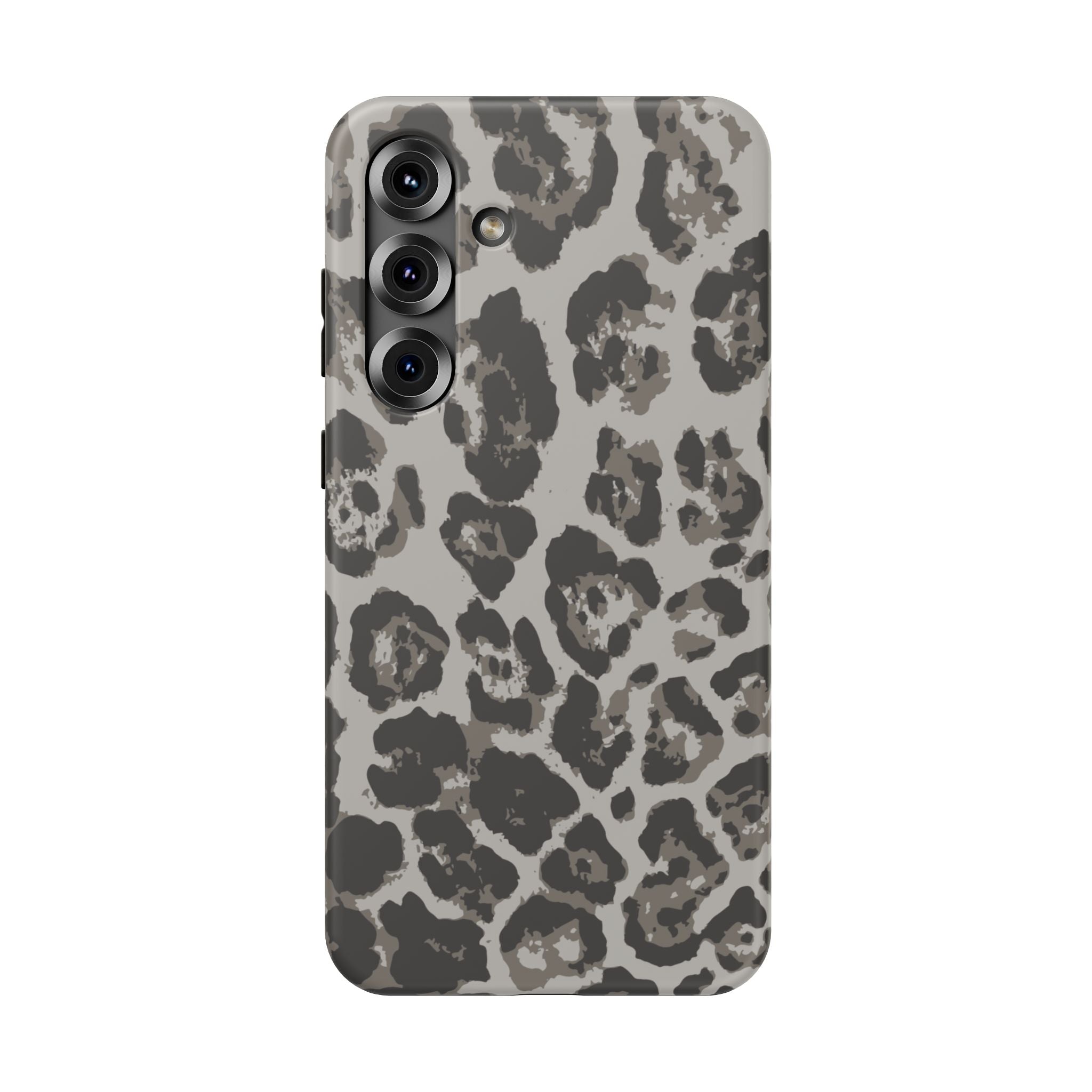 Grey Leopard Tough Samsung Case