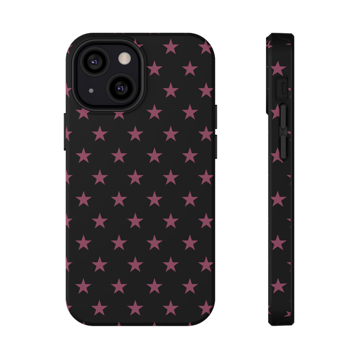 Burgundy Stars MagSafe Tough iPhone Case