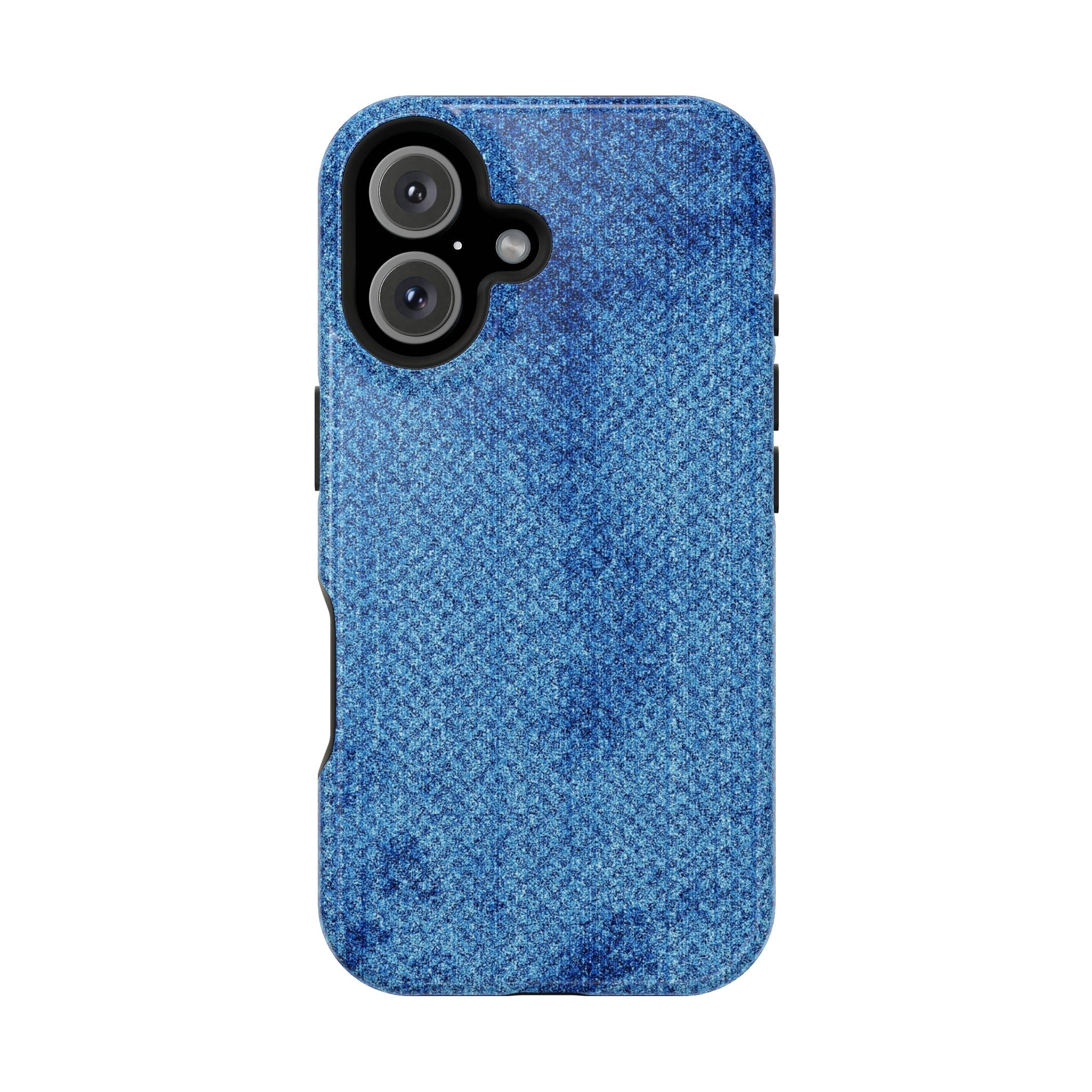 Blue Denim Tough iPhone Case