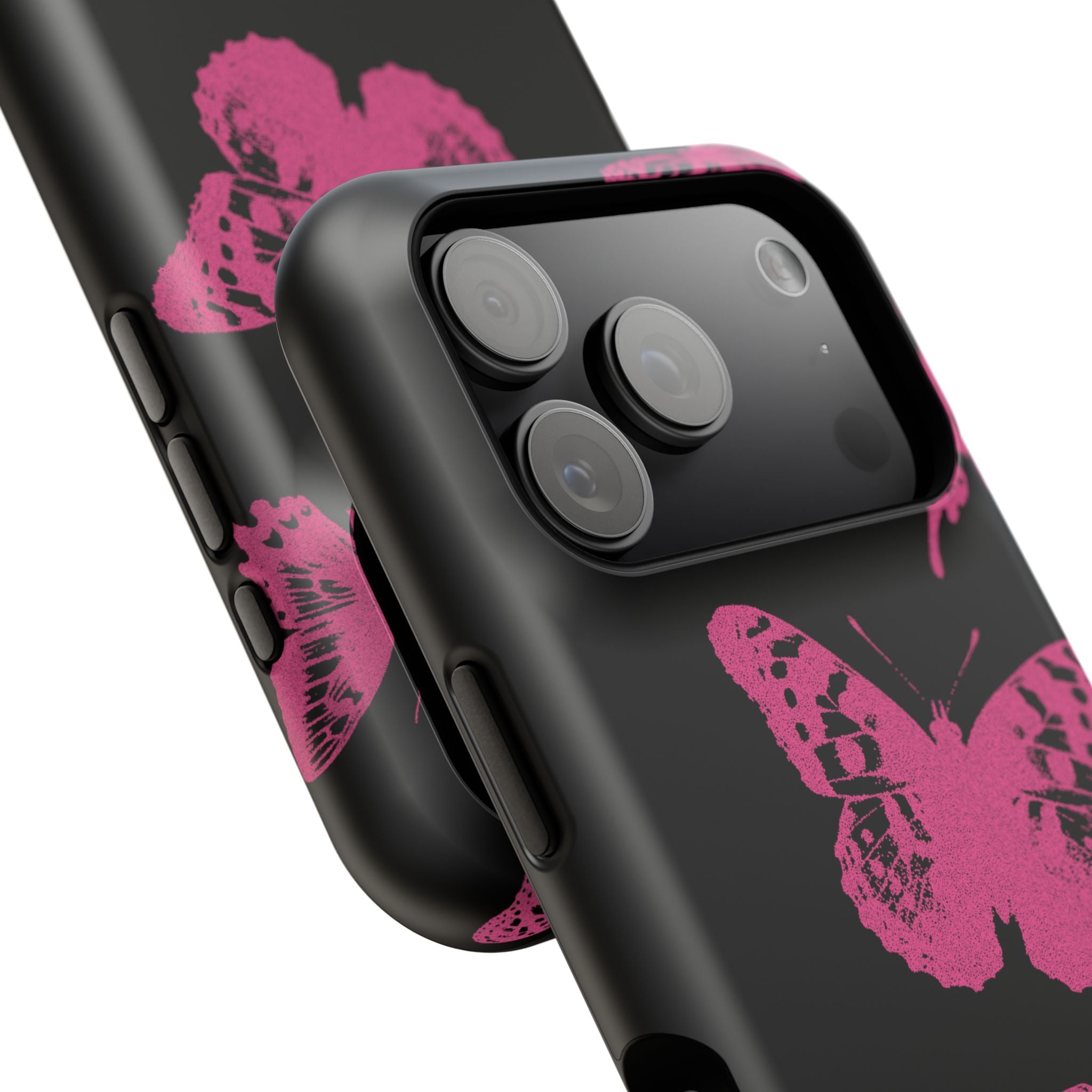 Pink Butterflies Tough iPhone Case