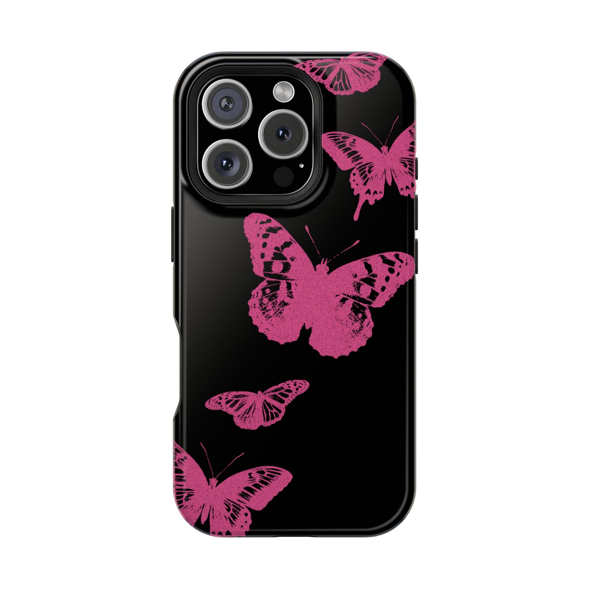 Pink Butterflies Tough iPhone Case