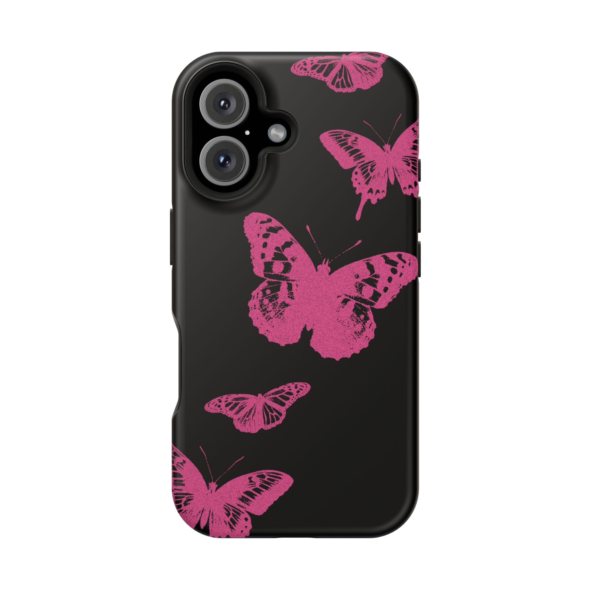 Pink Butterflies Tough iPhone Case