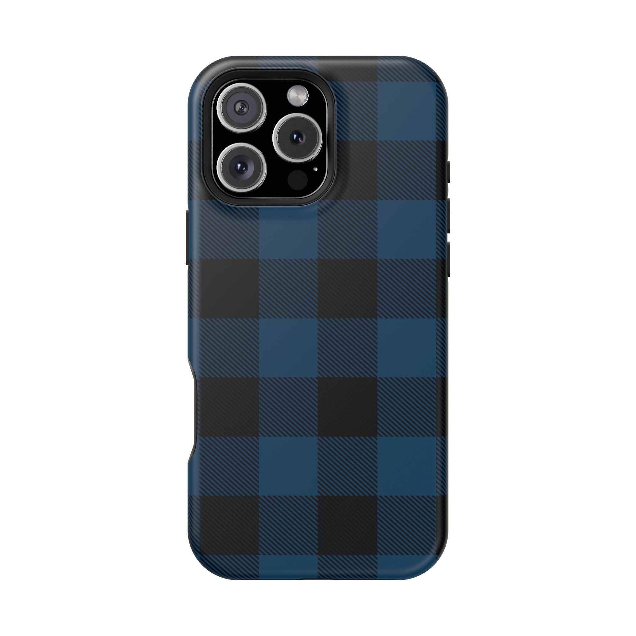 Blue Flannel Tough iPhone Case