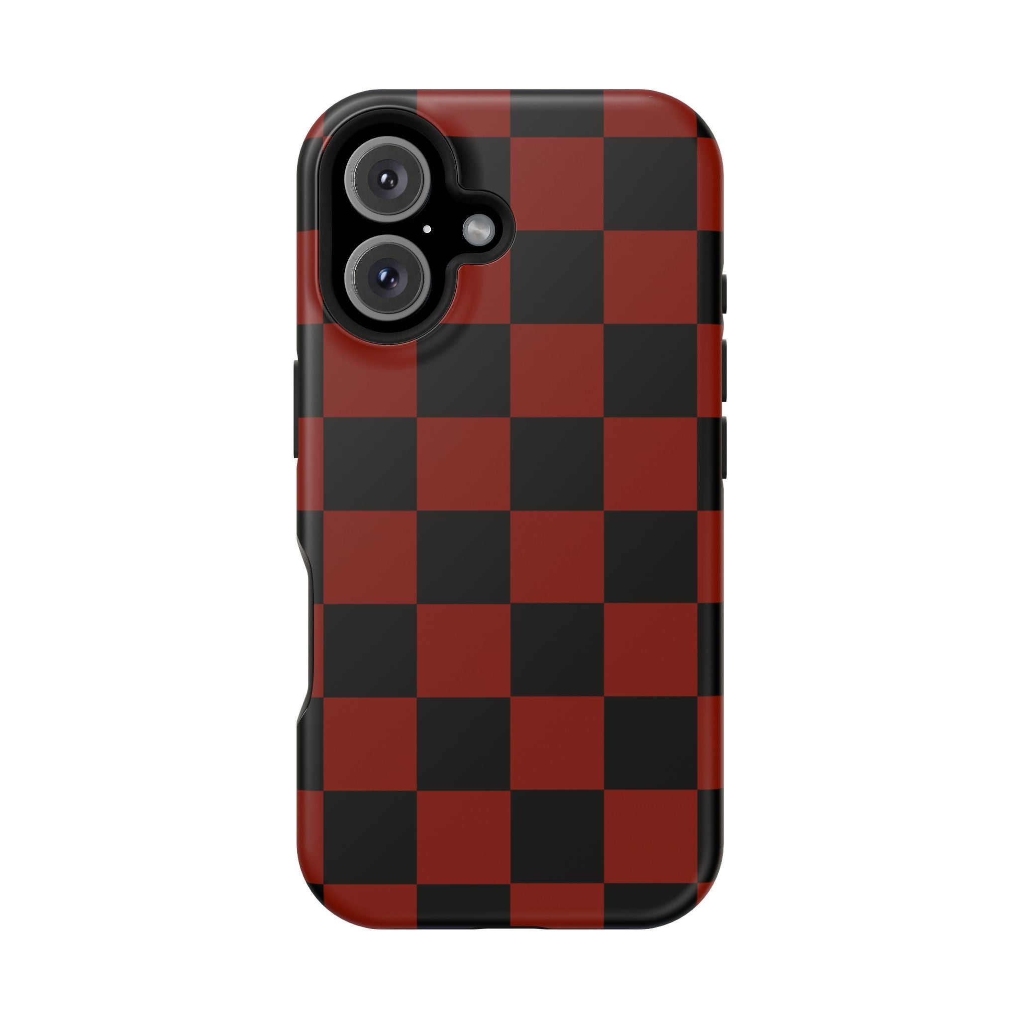 Red Grid Tough iPhone Case