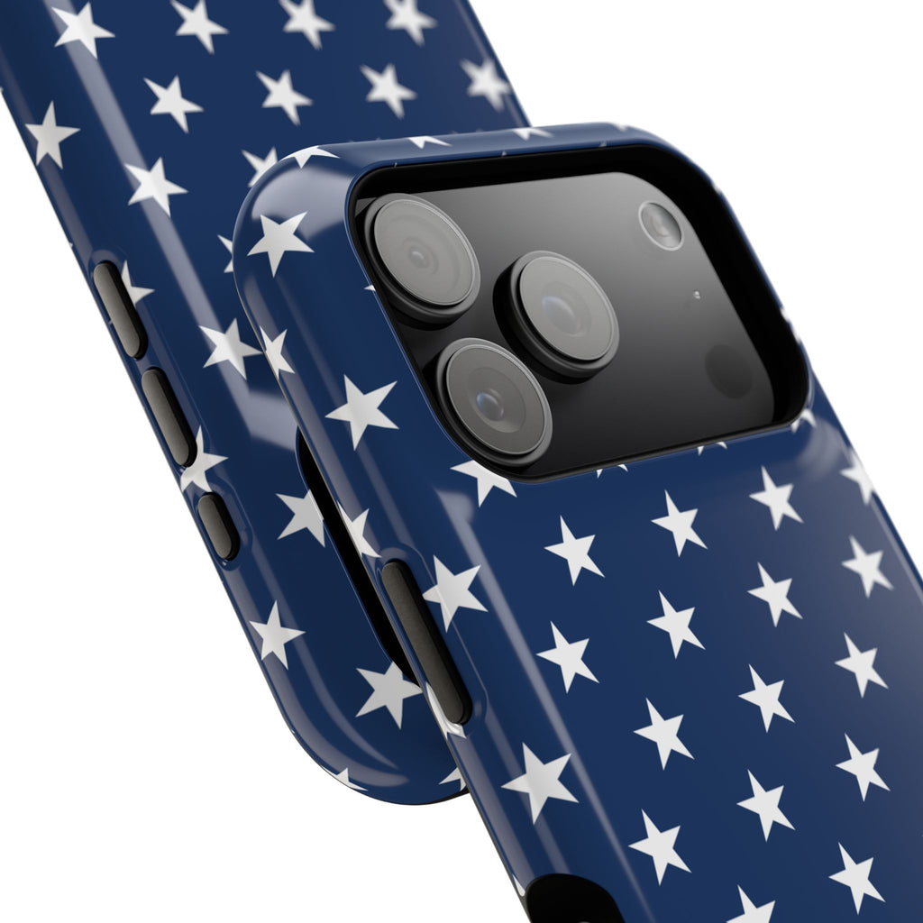 Deep Blue Stars Tough iPhone Case