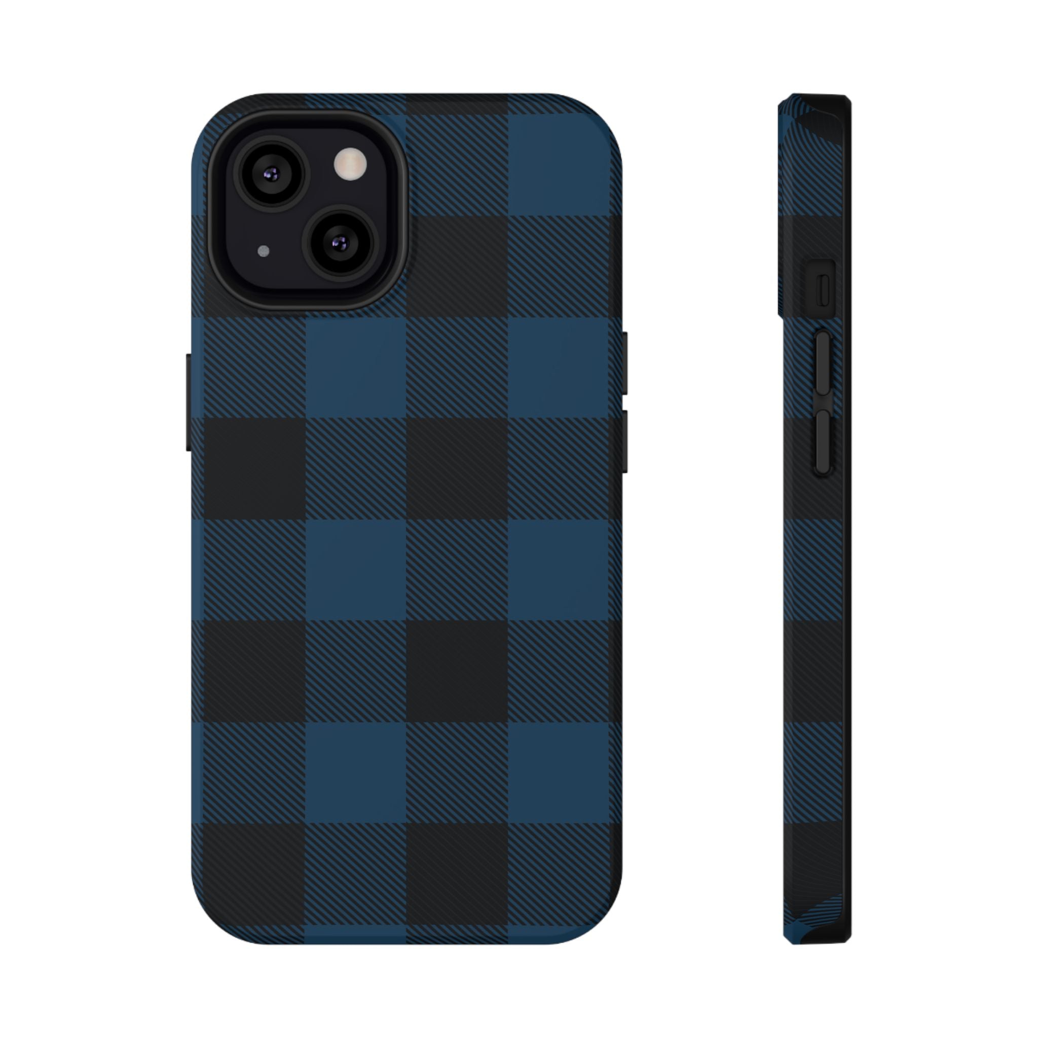Blue Flannel Tough iPhone Case