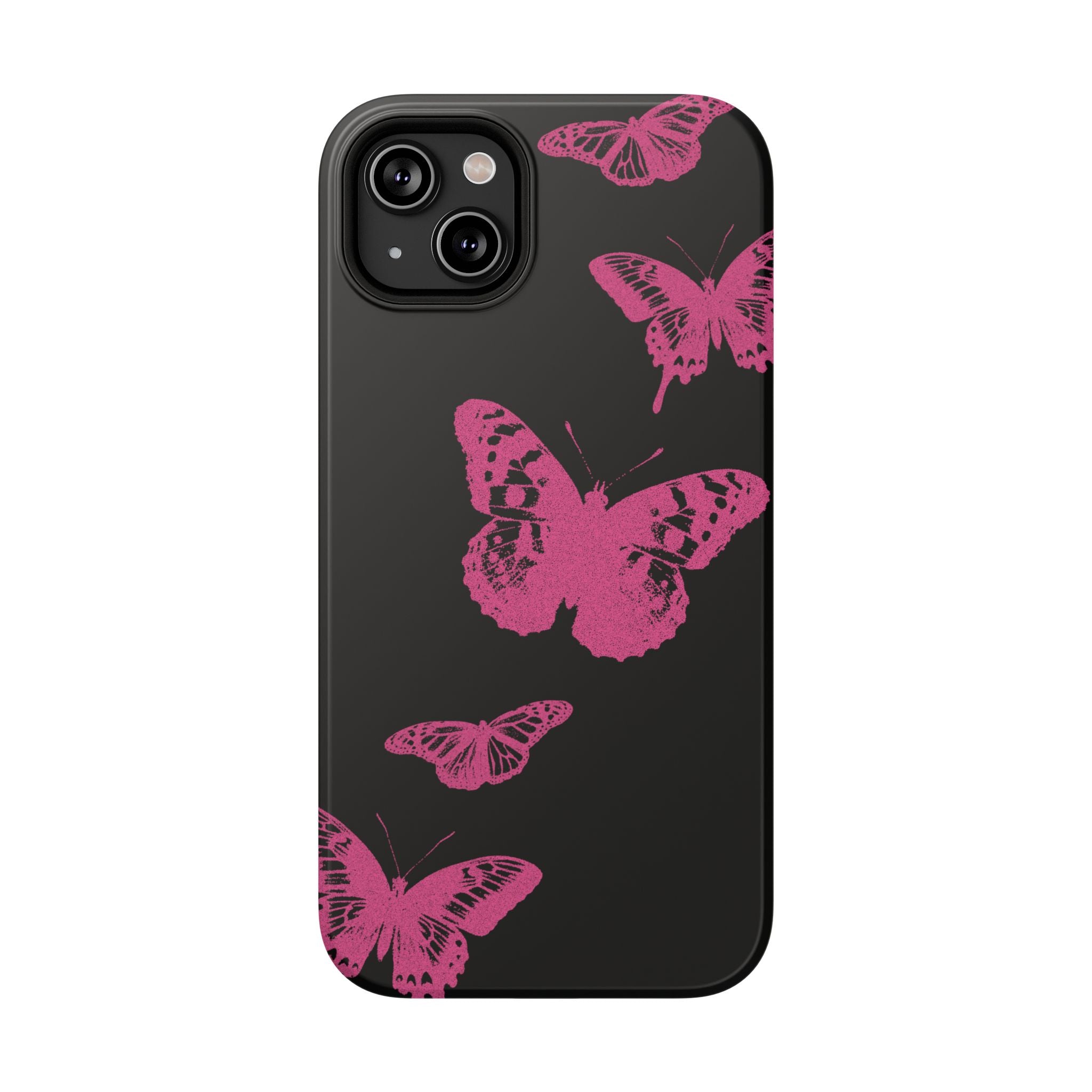 Pink Butterflies Tough iPhone Case