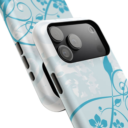 Blue Bloom Tough iPhone Case