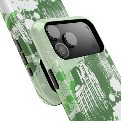 Green City Tough iPhone Case