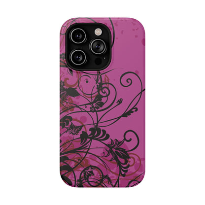 Midnight Petals Tough iPhone Case