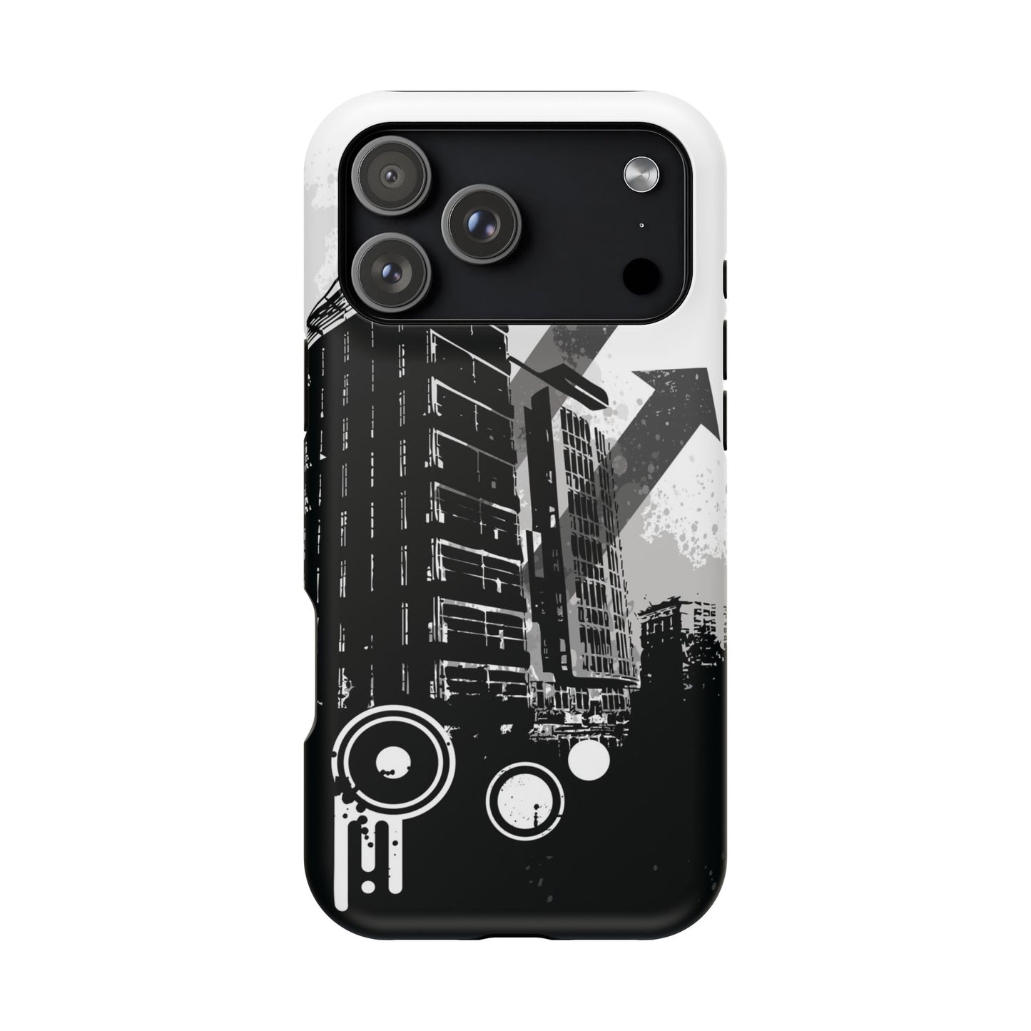 Monochrome City Tough iPhone Case